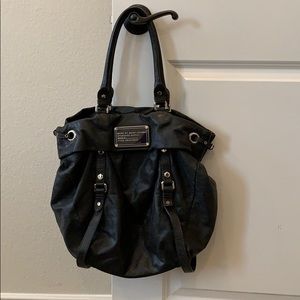 Marc Jacobs black leather handbag
